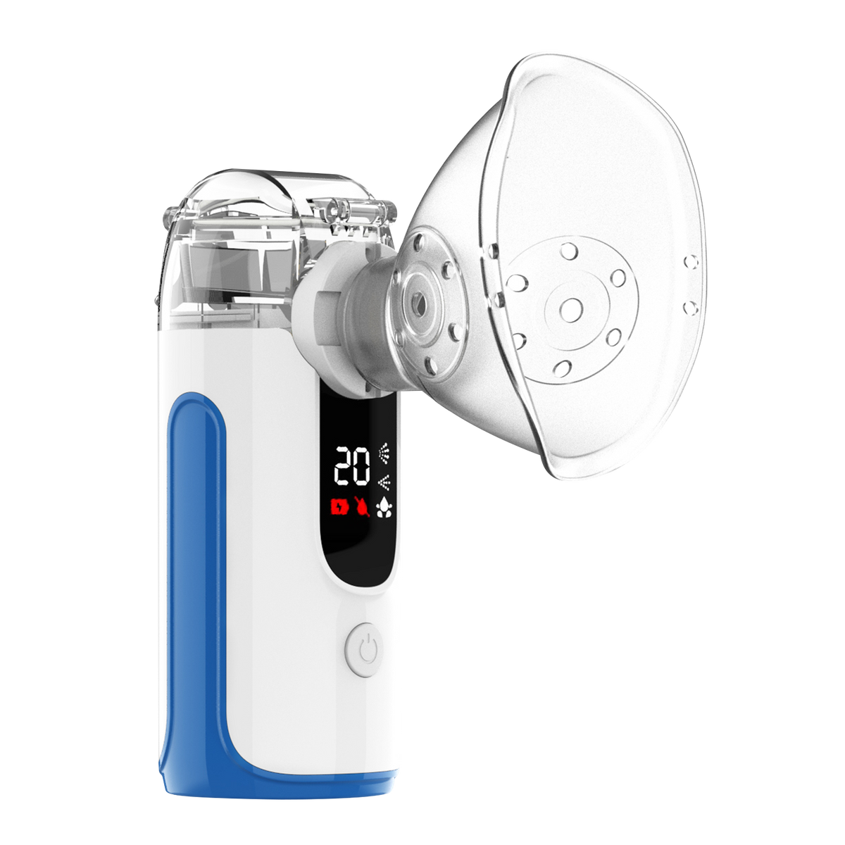 Mayluck MY-131B-Mesh-Vernebler mit Digitaldisplay und transparenter Maske